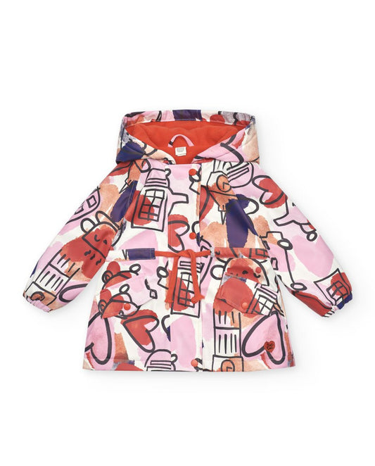 Tuc Tuc Cartoon Calling Raincoat