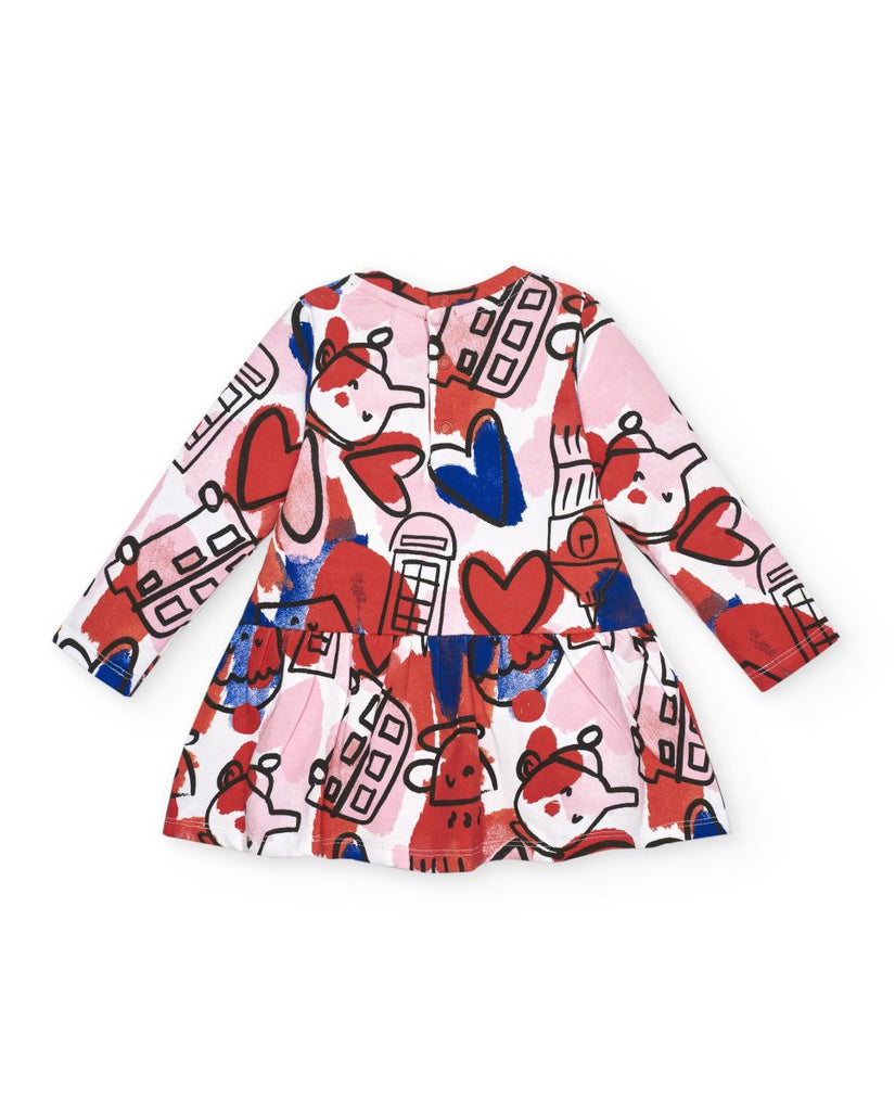 Tuc Tuc Cartoon Calling Red Tunic & Leggings *Preorder