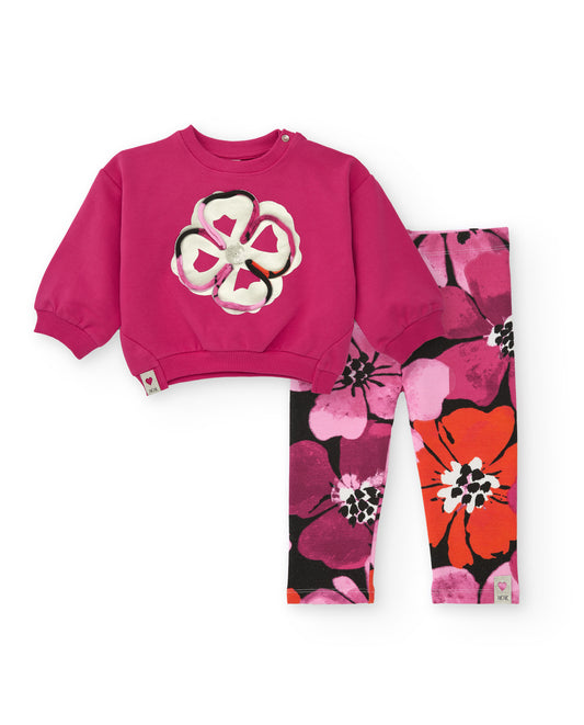 Tuc Tuc Orange Floral Leggings Set