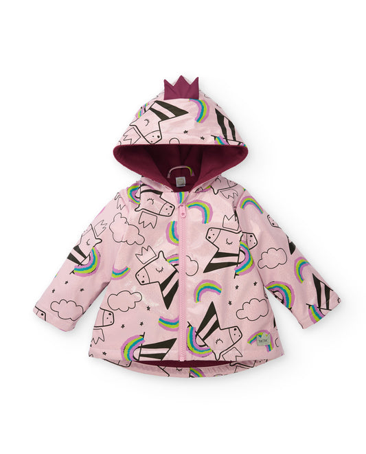Tuc Tuc Lilac Fleece Lined Rainmac