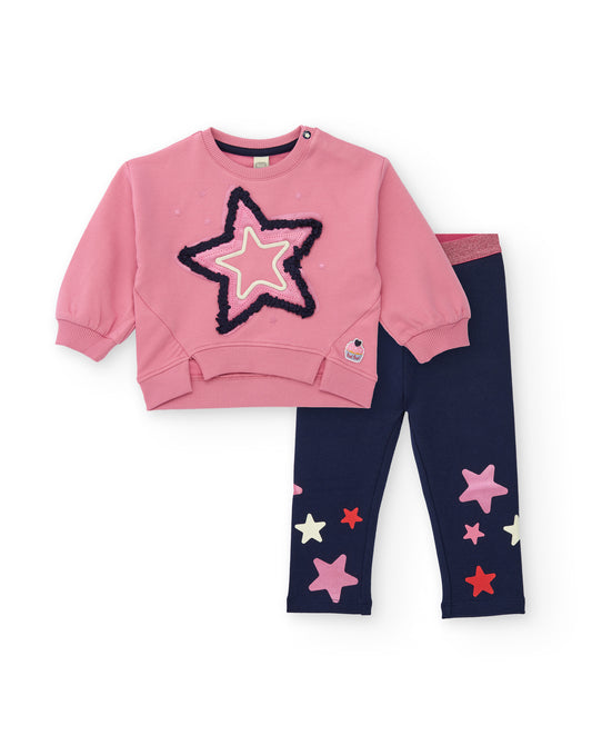 Tuc Tuc Pink Heart Leggings Set