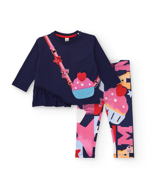 Tuc Tuc Floral Navy Leggings Set