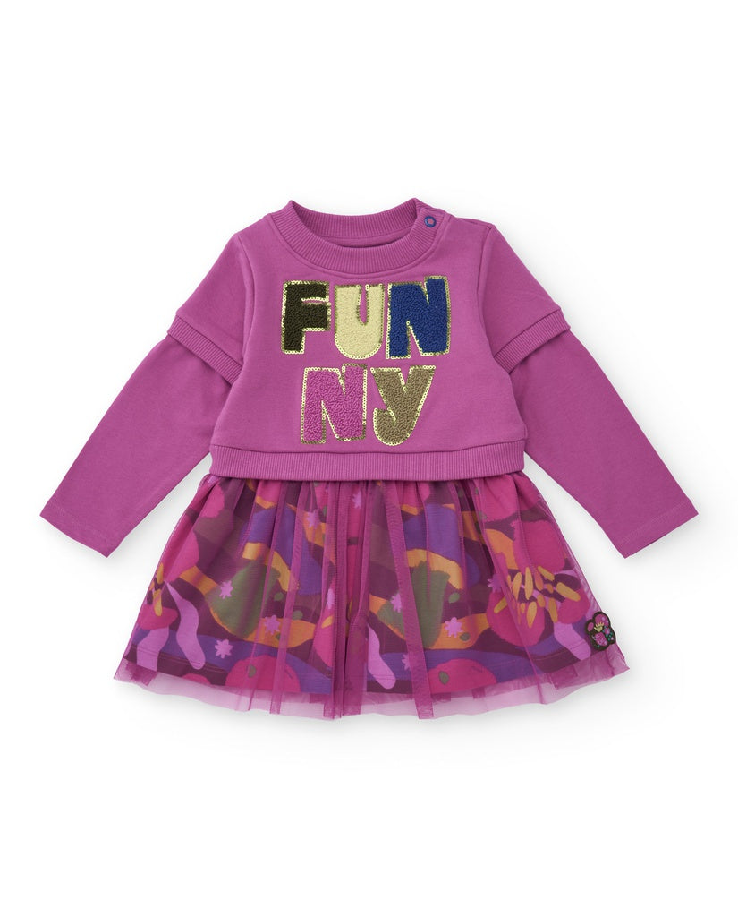 Tuc Tuc Floral 'Funny' Purple Dress