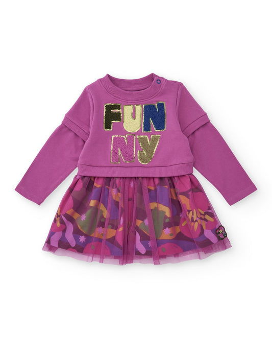 Tuc Tuc Floral 'Funny' Purple Dress