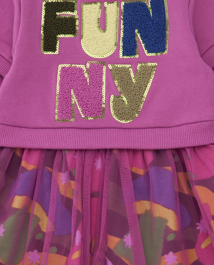 Tuc Tuc Floral 'Funny' Purple Dress