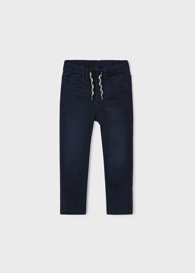 Mayoral Blue Jogger Fit Jersey Jeans