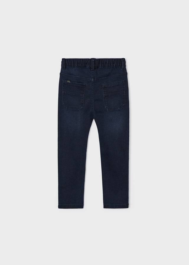 Mayoral Dark Blue Jogger Fit Jersey Jeans