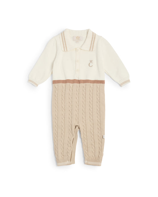 Caramelo Kids Baby Boys Mink Knitted All in One