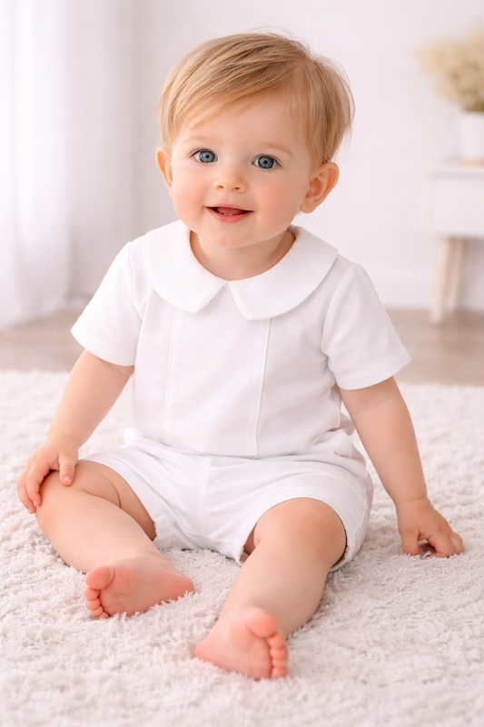 Classic White Collar Christening Set – Baby Boys *Online Product