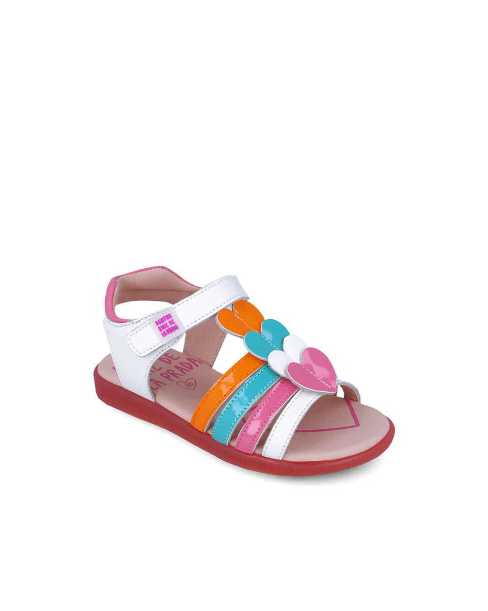 Agatha Ruiz de la Prada White Heart Sandal