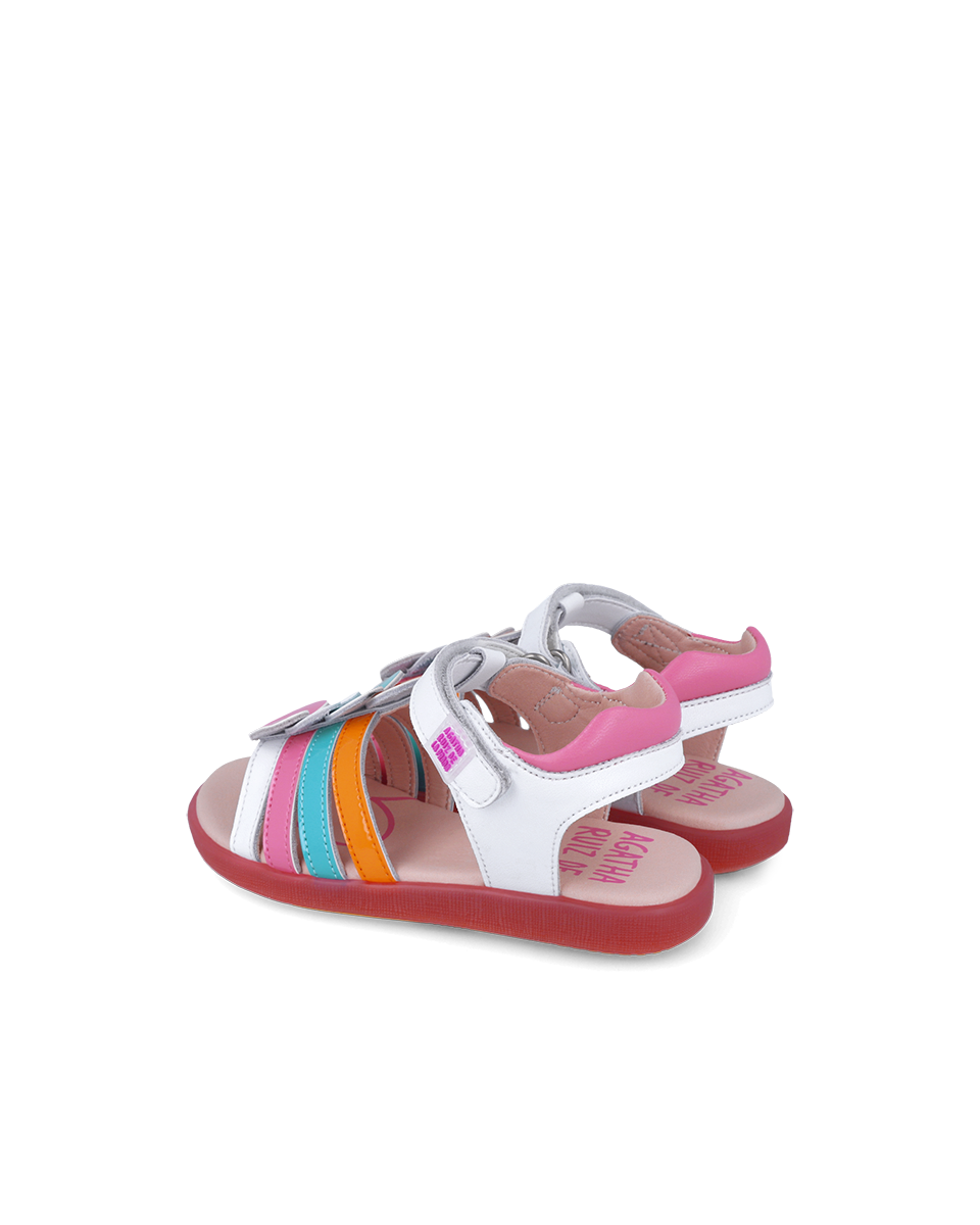 Agatha Ruiz de la Prada White Heart Sandal