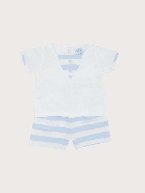 Sardon Sky Blue Trousers & Shirt Set