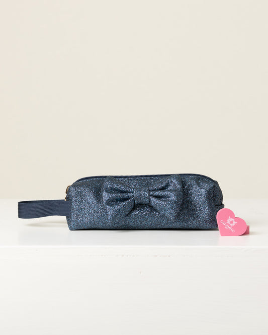 Caramelo Kids Navy School Bag Glitter Pencil Case