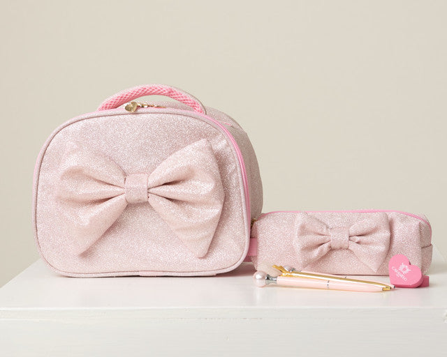 Caramelo Kids Pink School Bag Glitter Lunch Bag *Preorder
