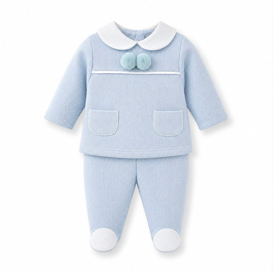 Klee Kids Two Piece Pom Set Blue