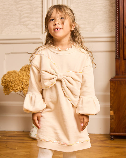 Caramelo Kids Girls Mink Essentials Sweat Dress 