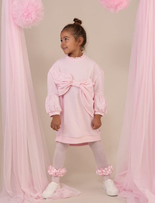 Caramelo Kids Girls Pink Essentials Sweat Dress