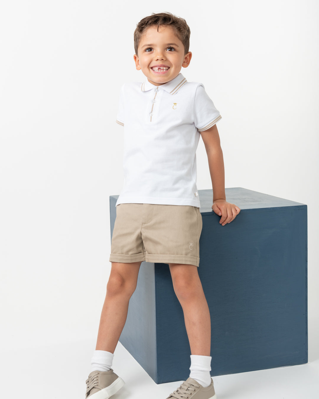 Caramelo Kids Boys Mink Chino Shorts Set