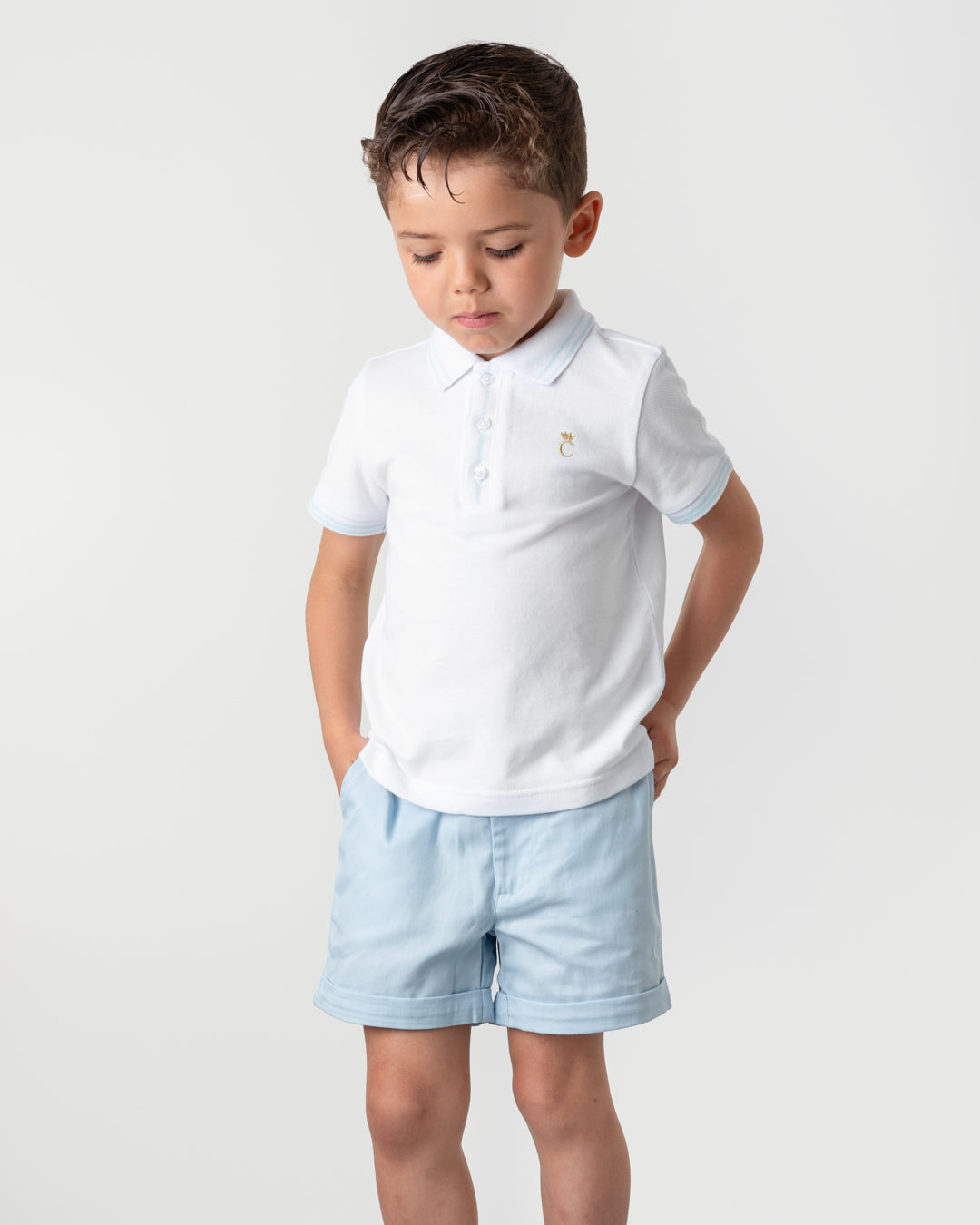 Caramelo Kids Boys Sky Chino Shorts Set