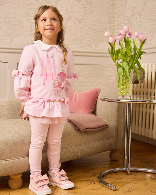 Caramelo Kids Girls Pink Make Believe Leggings Set 