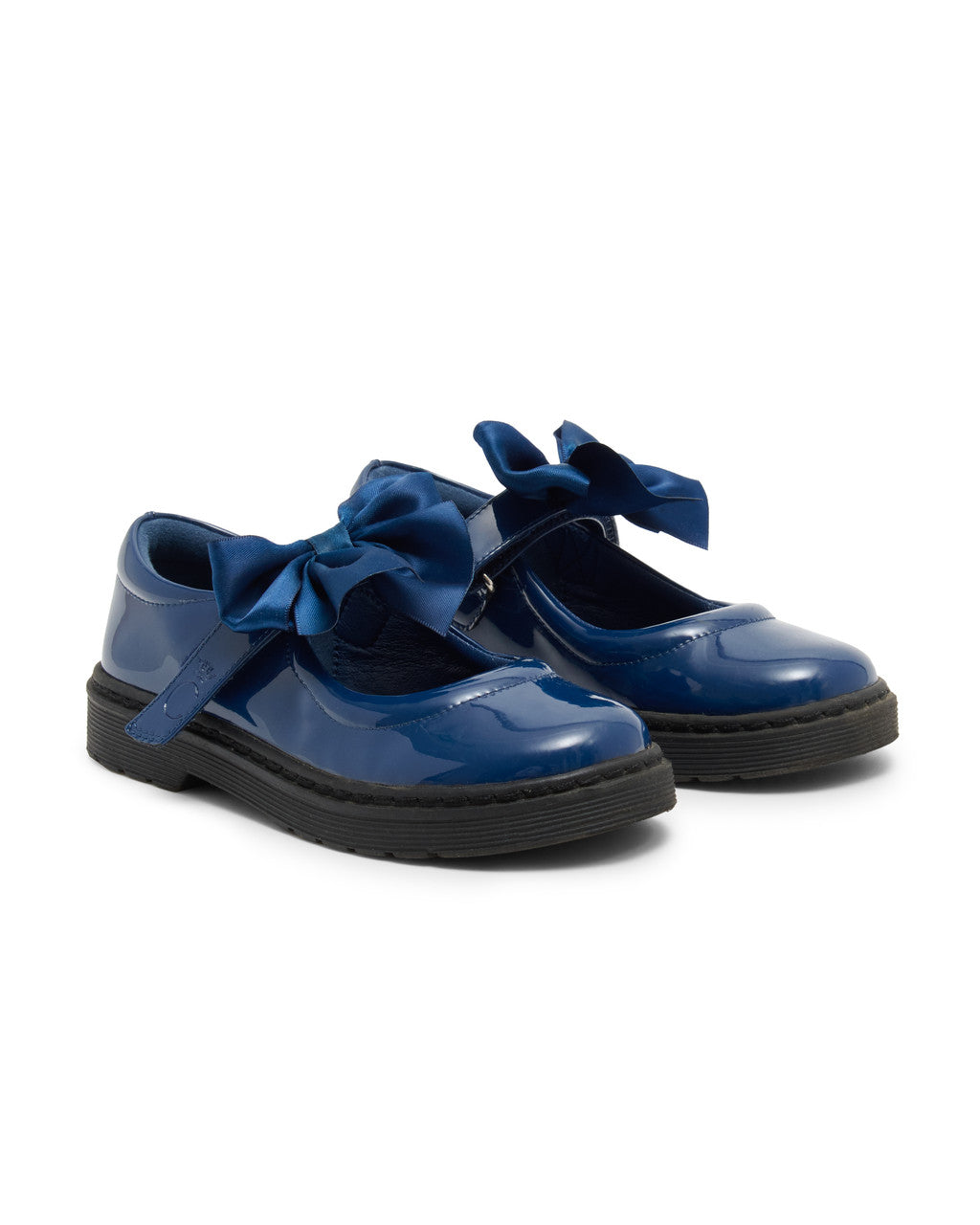 Caramelo Kids Navy Bow School Shoes *Preorder