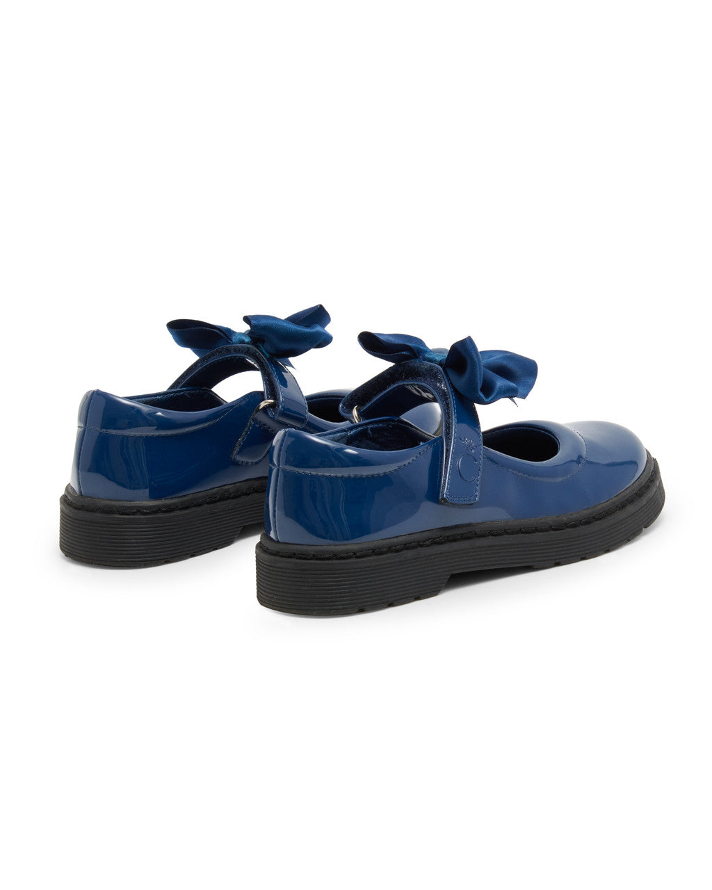 Caramelo Kids Navy Bow School Shoes *Preorder