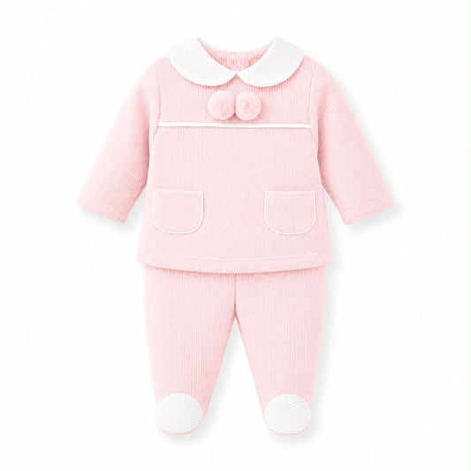 Klee Kids Two Piece Pom Set Pink
