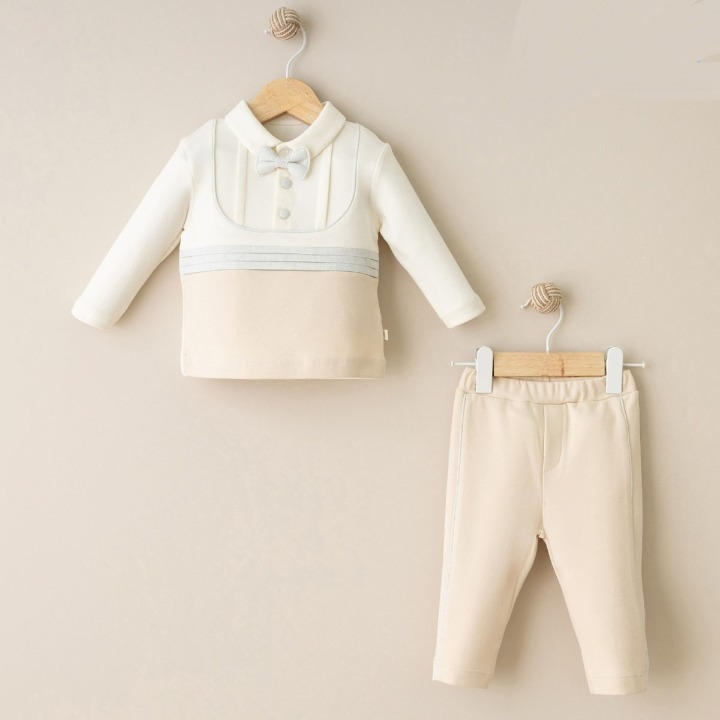 Omnis Pura Boys 100% Cotton Elegant Style Boy Non-Footed Set *Preorder