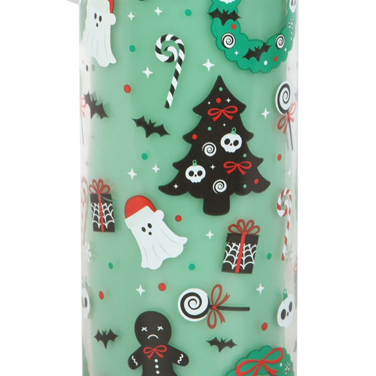 Merry Creepmas Cursed Candy Cane Tube Candle