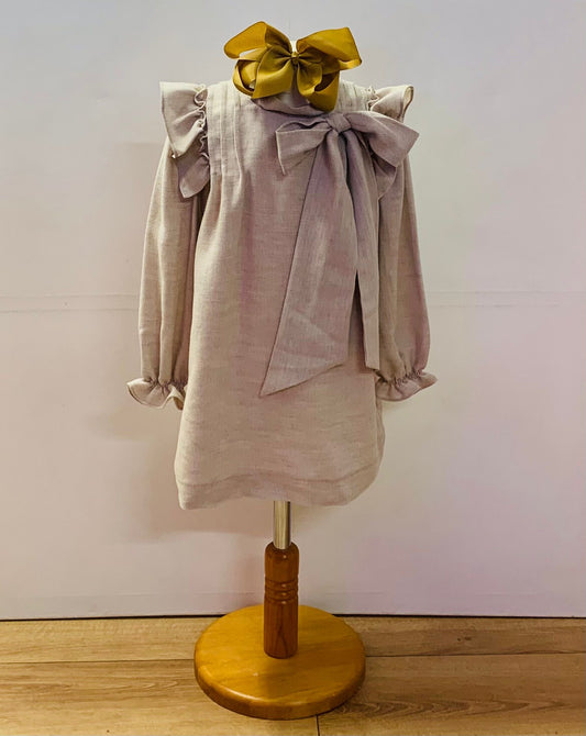 Puro Mimo Girls Maeve Bow Dress