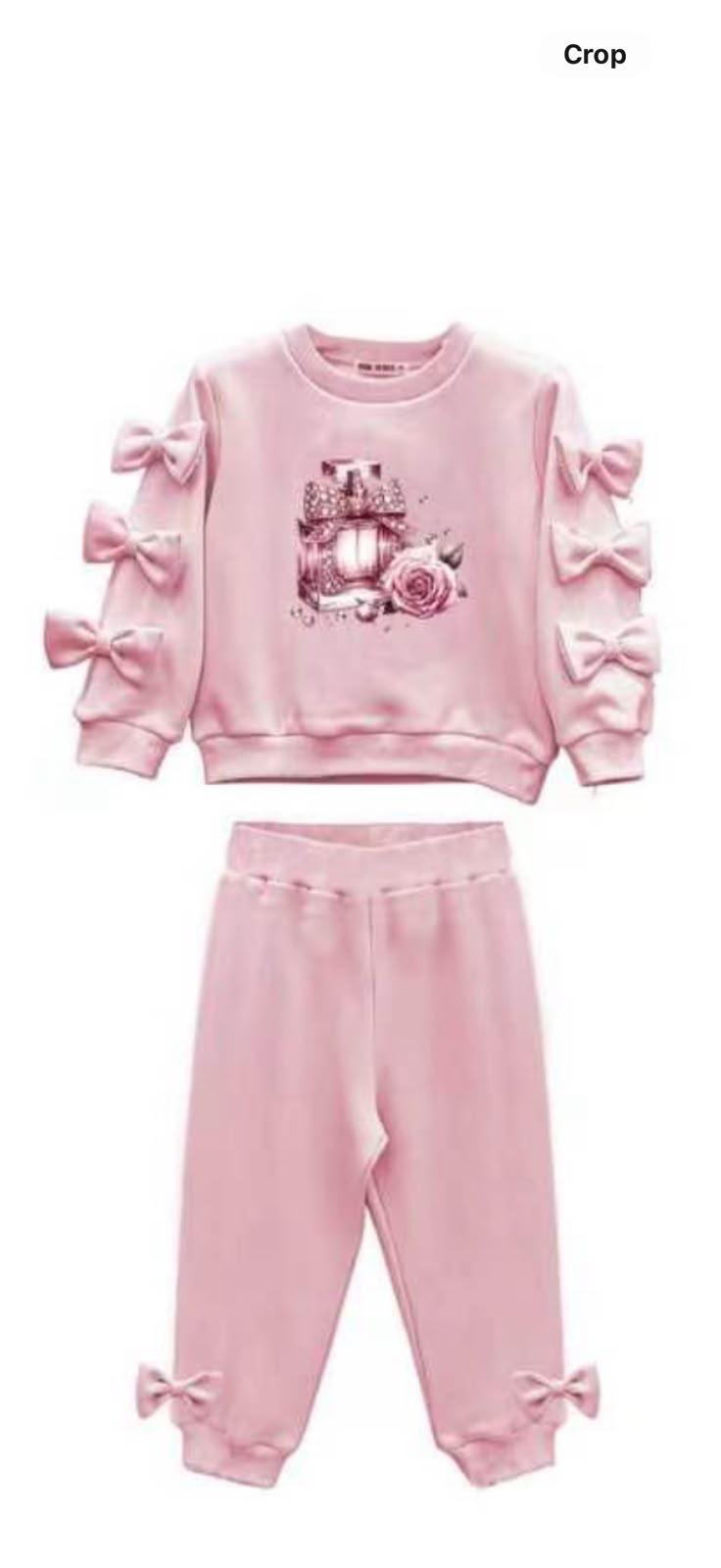 Giorgio Bambino Pink Perfume Jogging Set