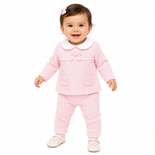 Klee Kids Two Piece Bow Set Pink