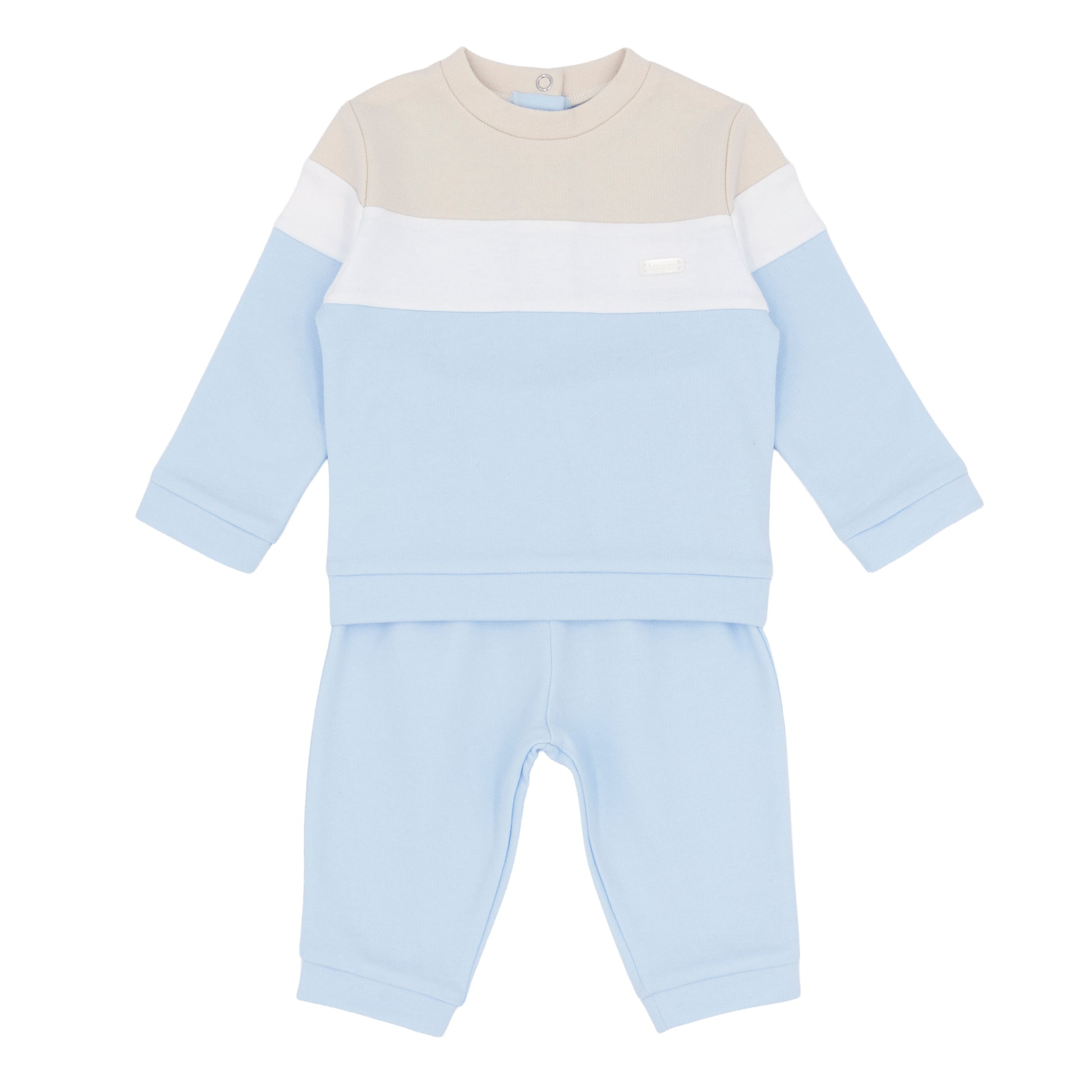 Boys Jogger set, blue and beige in colour by Amore