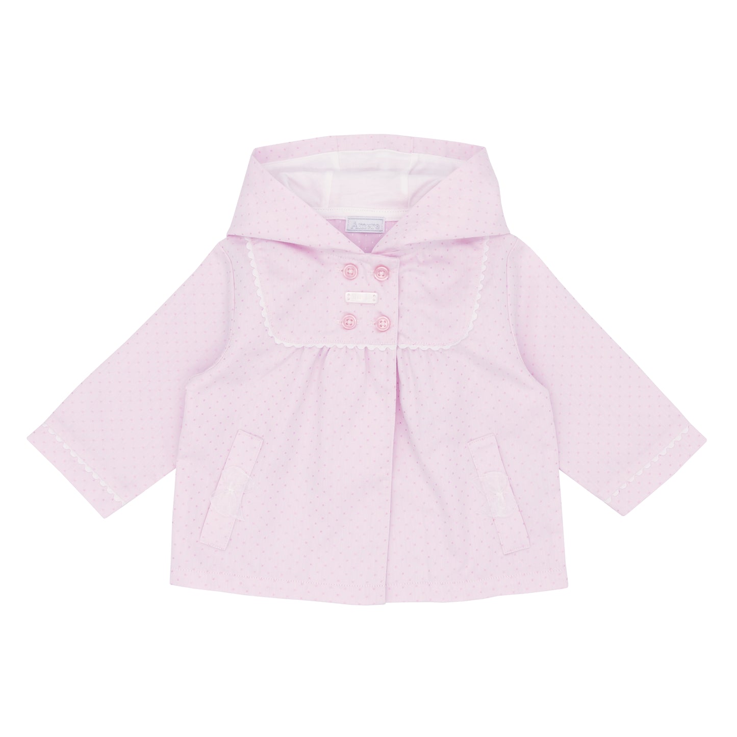 Girls Pink hooded jacket