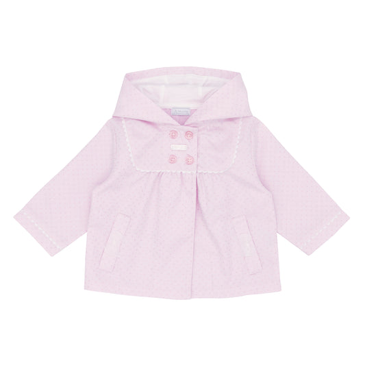 Girls Pink hooded jacket