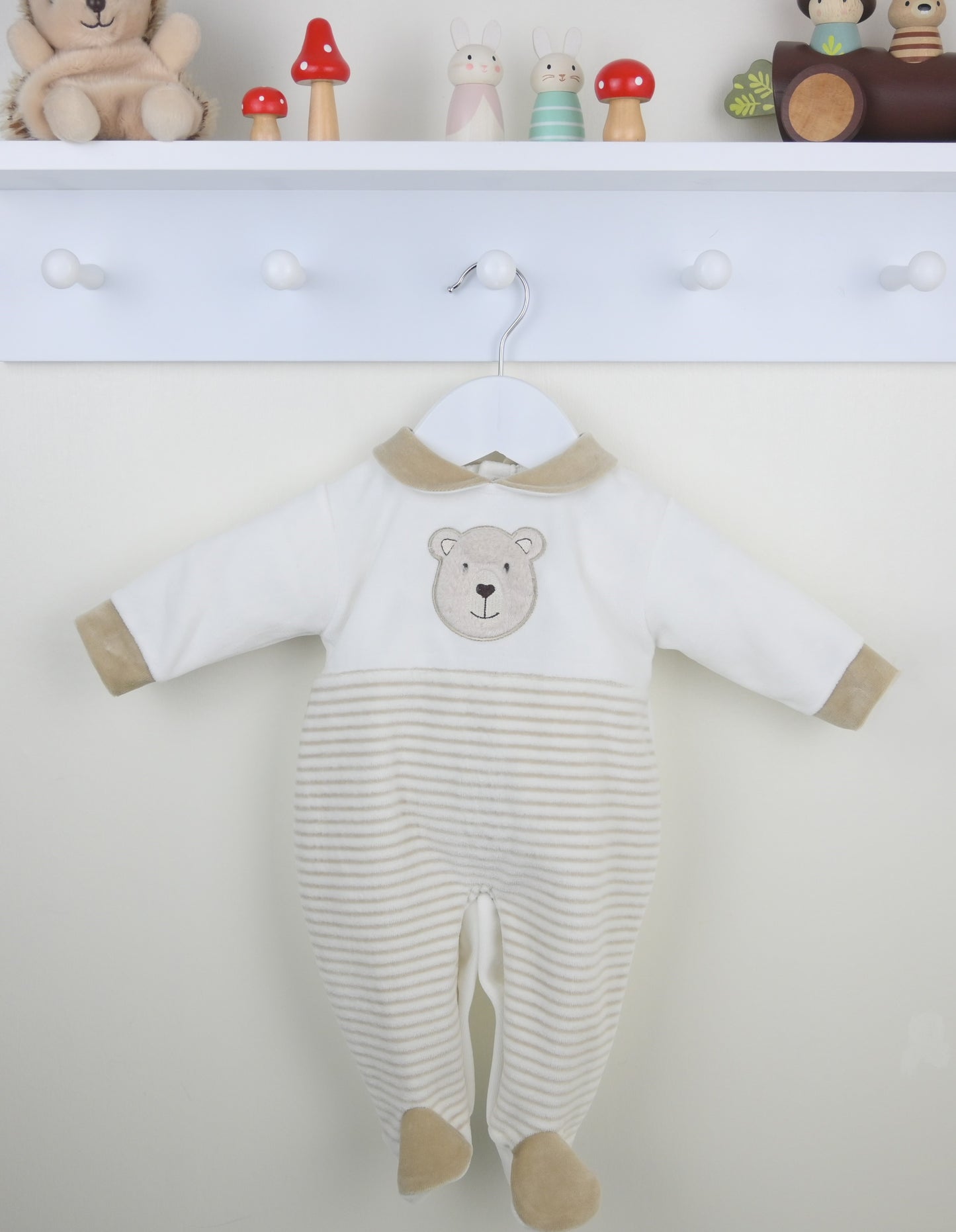 PEX Boys Neutral Bear Sleepsuit *Preorder