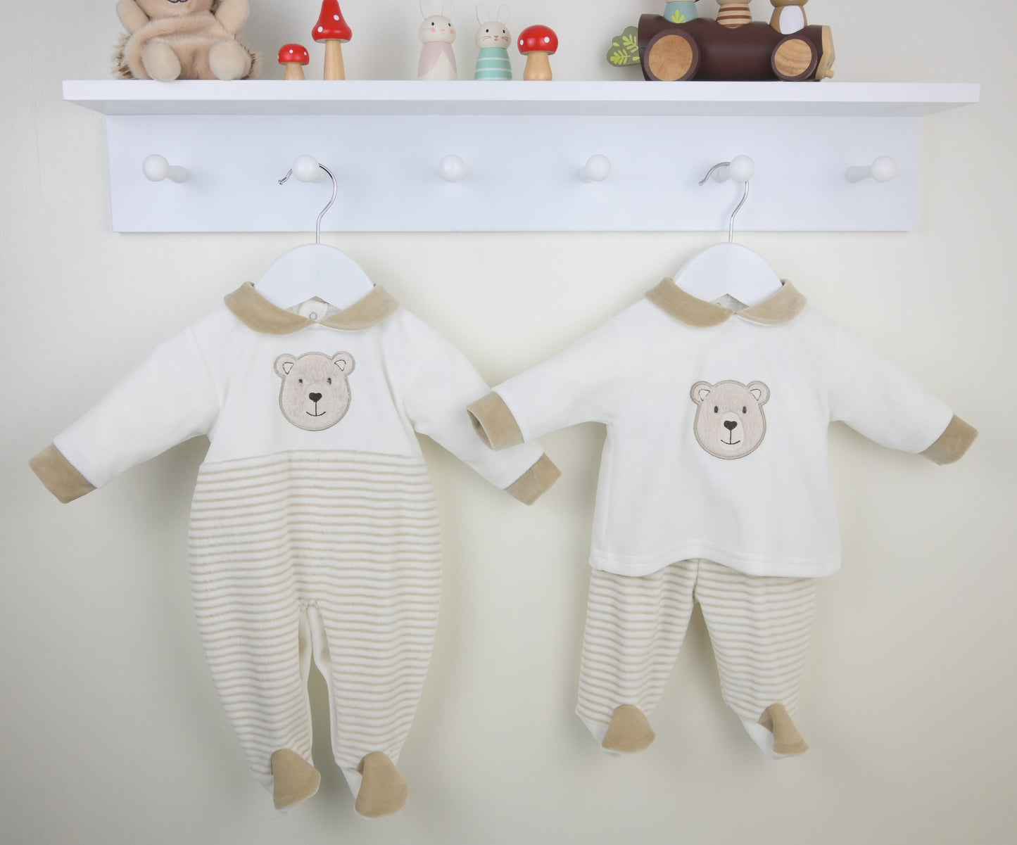 PEX Boys Neutral Bear Sleepsuit *Preorder