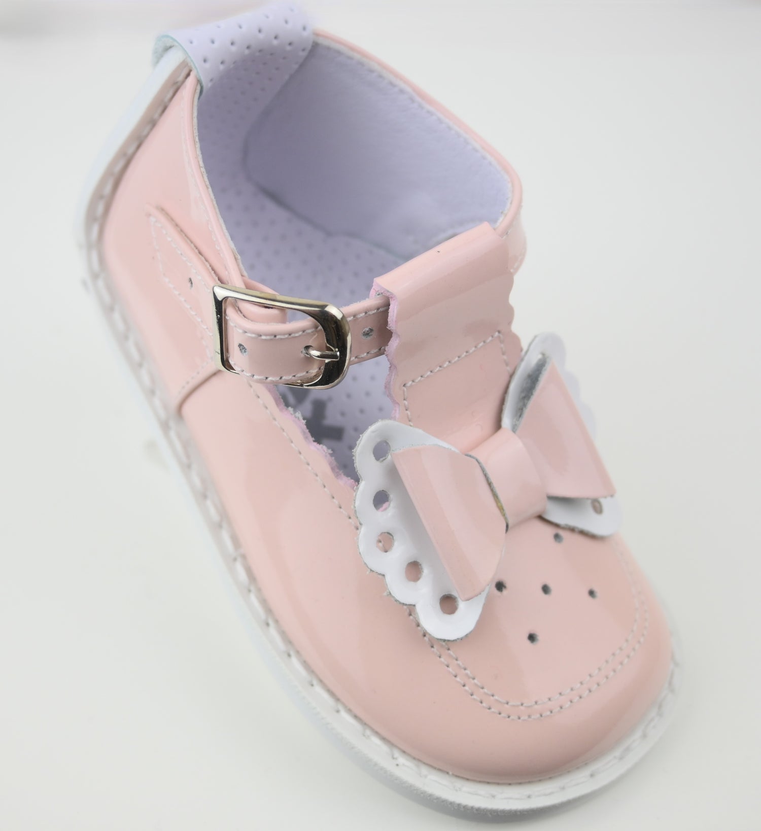 PEX Girls Antoinette Baby Pink Patent Shoes
