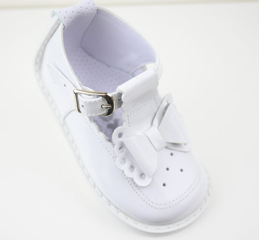 PEX Girls Antoinette White Patent Shoes 
