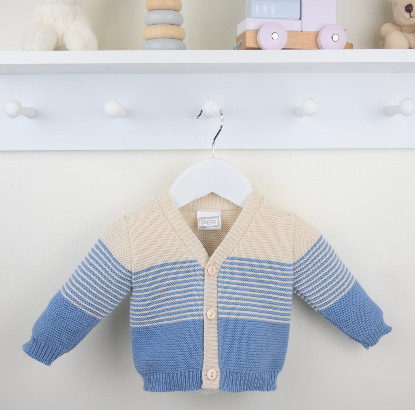 PEX Boys Santiago Cardigan Dusky Blue