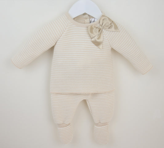 PEX Girls Lizzie Trousers Suit Natural/White