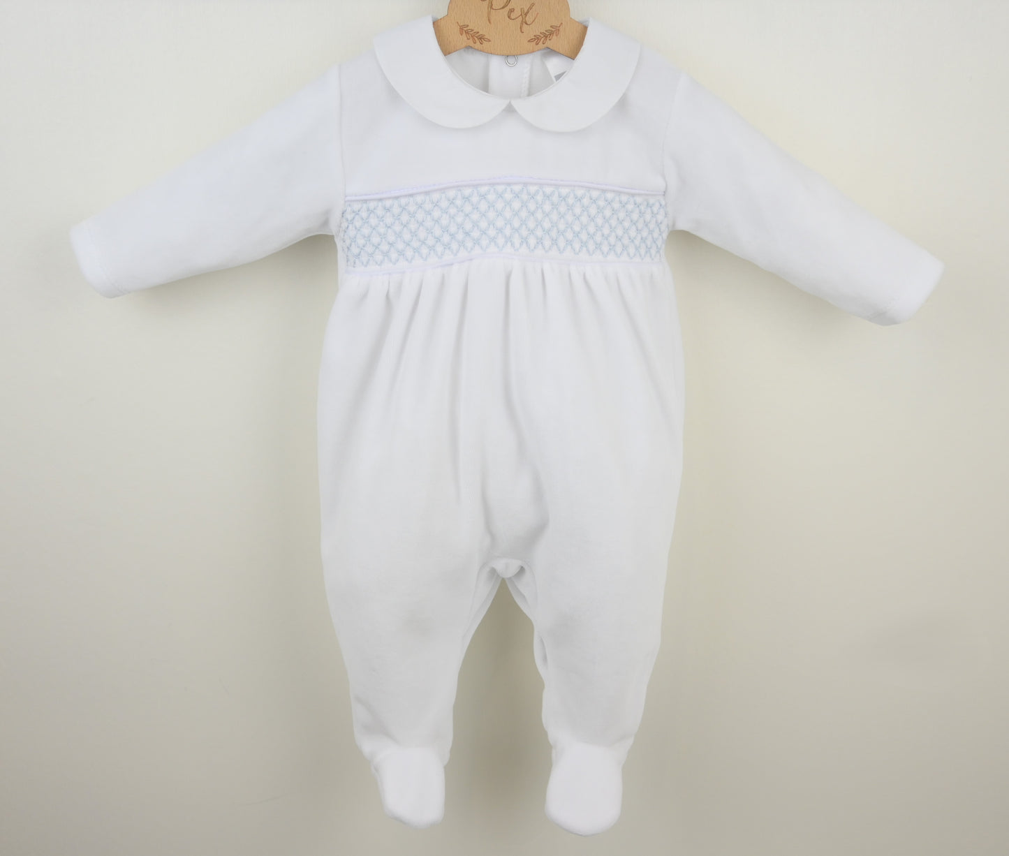PEX Boys Albert Sleepsuit Blue/White