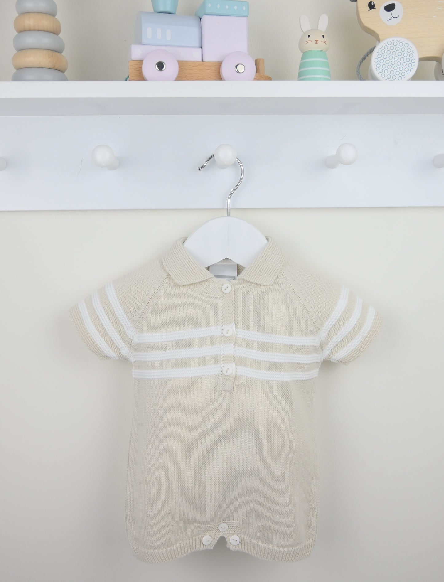 PEX Boys Mateo Romper Natural  - Preorder