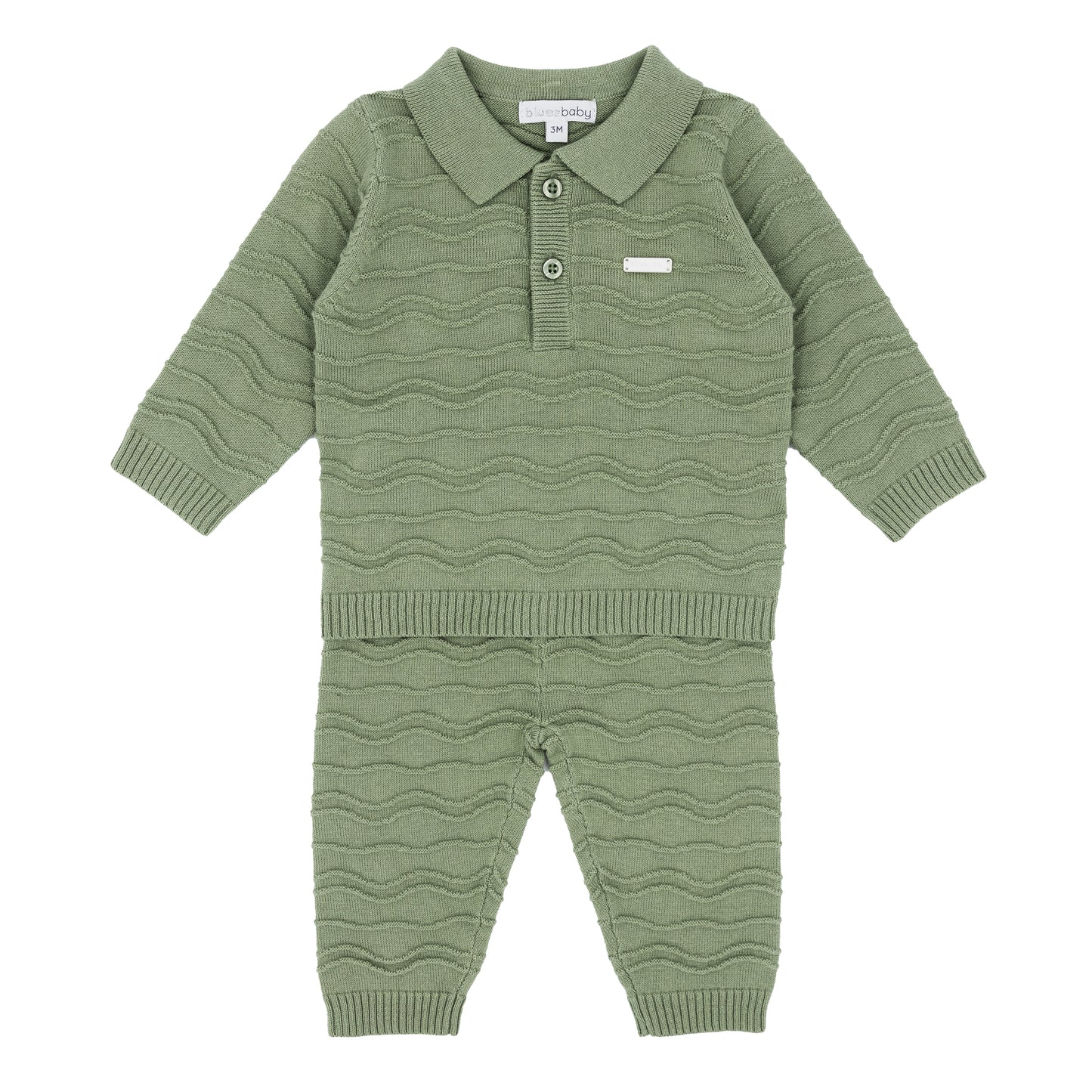 Blues Baby Boys Sage Vila Real Collection Knitted Two Pants Set