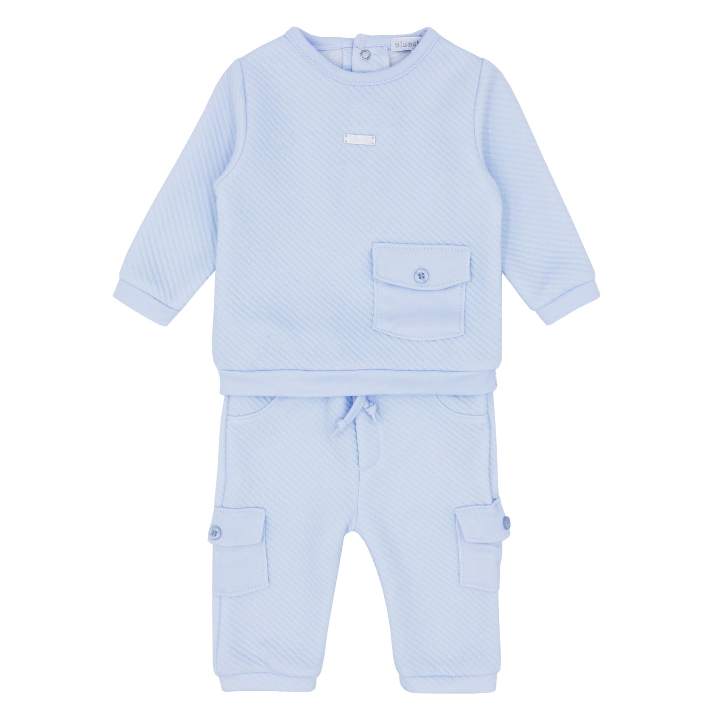 Blues Baby Boys Blue Almada Collection Two Piece Jogging Set