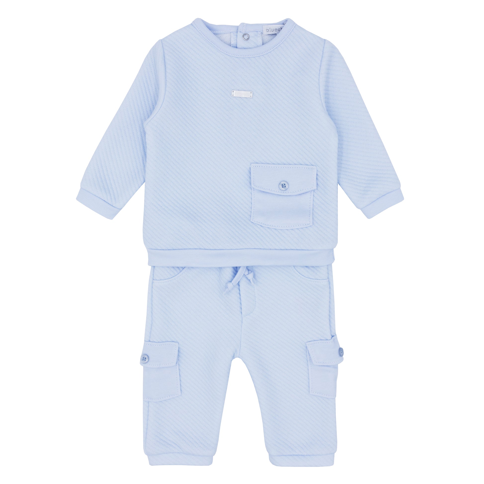 Blues Baby Boys Blue Almada Collection Two Piece Jogging Set