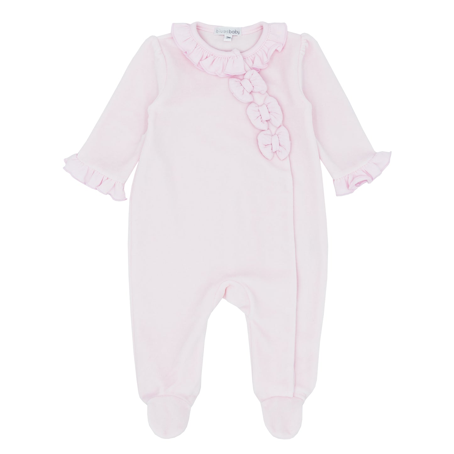 Blues Baby Girls Pink Amarante Collection Sleepsuit