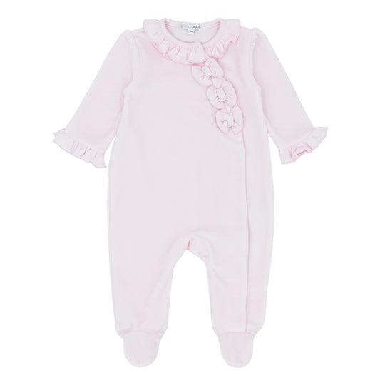 Blues Baby Girls Pink Amarante Collection Sleepsuit