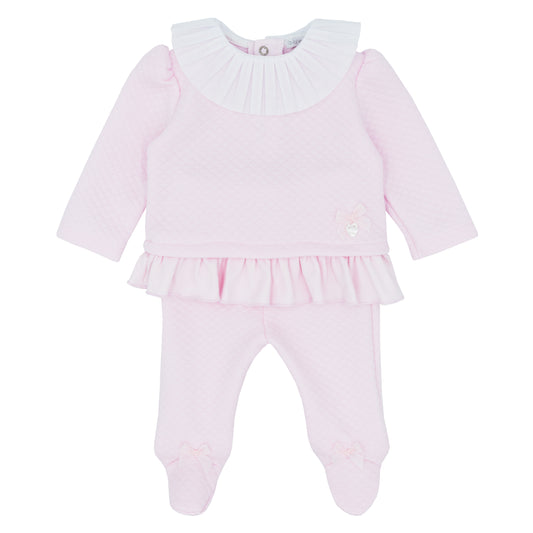 Blues Baby Girls Pink Amadora Collection Two Piece Set