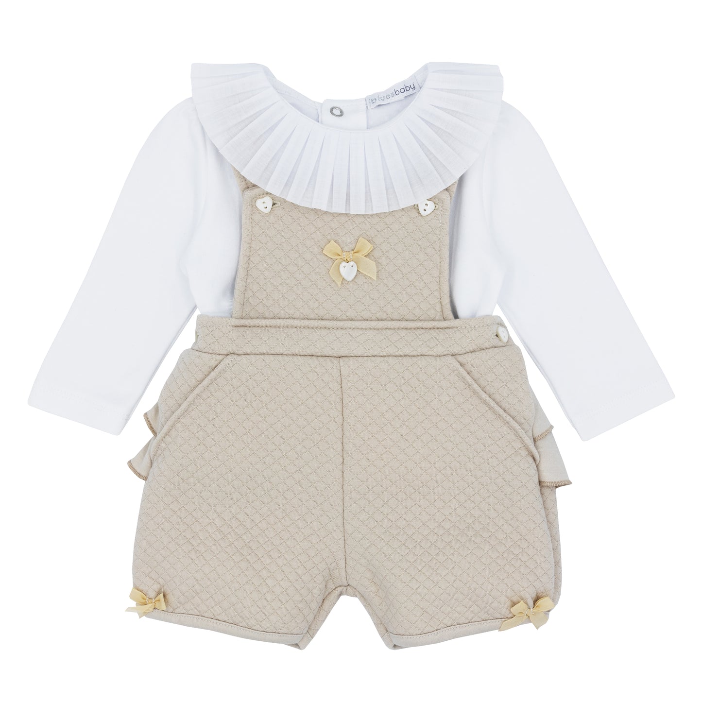 Blues Baby Girls Caramel Amadora Collection Two Dungaree Set